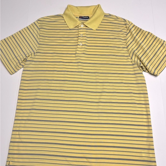 Bundle/Set 2 Chaps Golf Stay-Dry Men’s Stripped Short Sleeve Athletic Polo Shirt - Picture 9 of 15